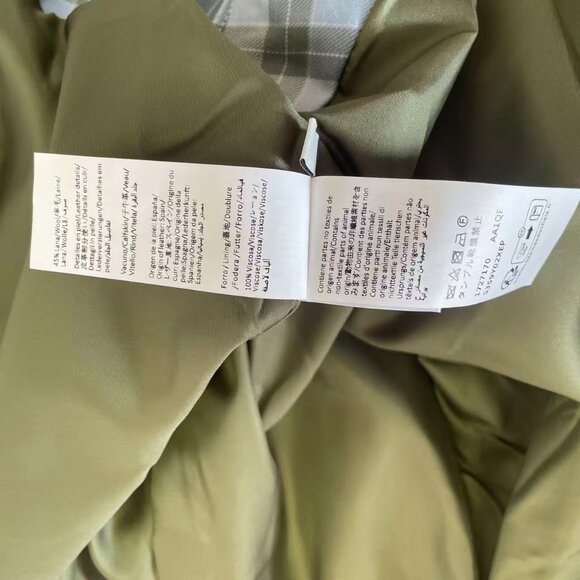 Checked draped jacket - Picture 13 of 14